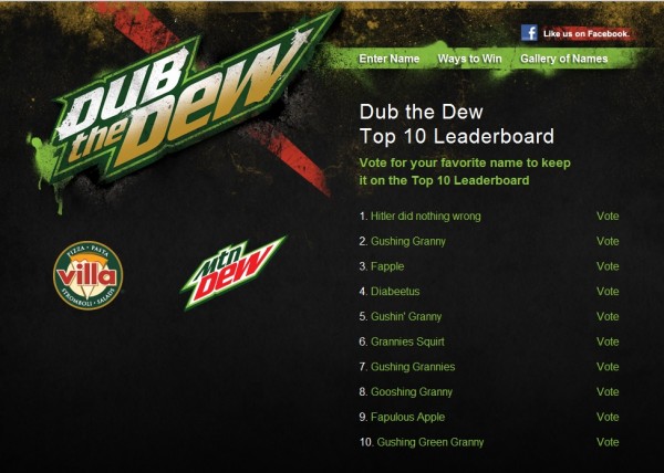 Dub the Mountain Dew