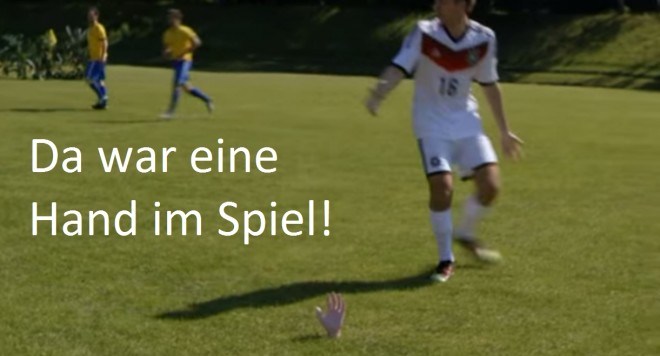 Hand im Spiel
