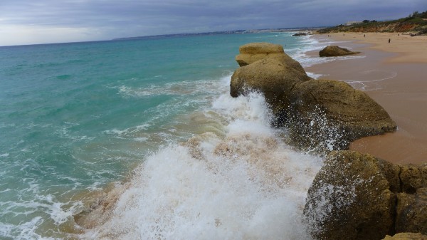 Wellen, Meer, Steine