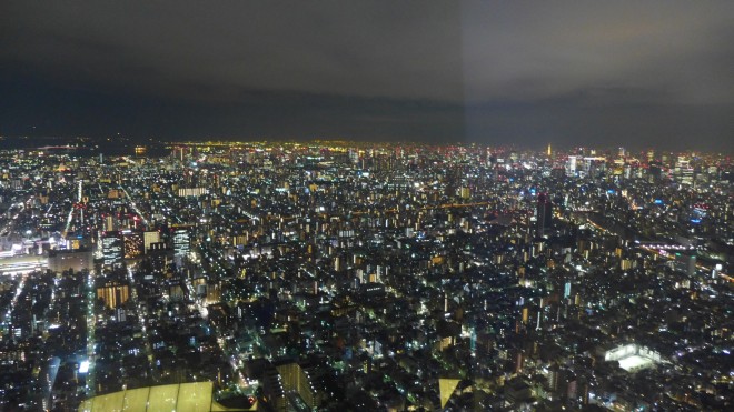 View from Skytree at night