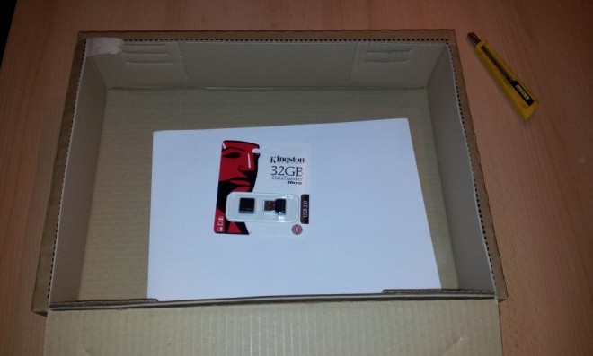 Verpackung USB Stick Inhalt